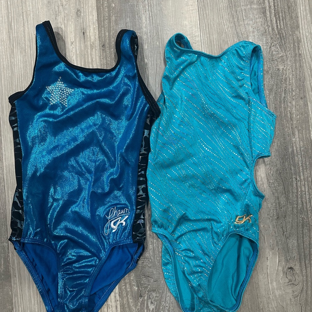 GK Blue and Teal Leotards